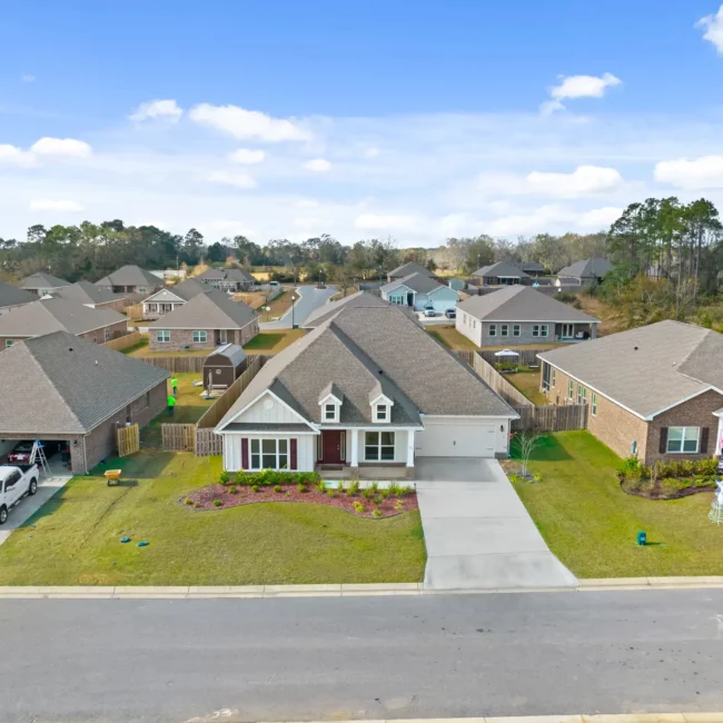 residential aerial drone photography