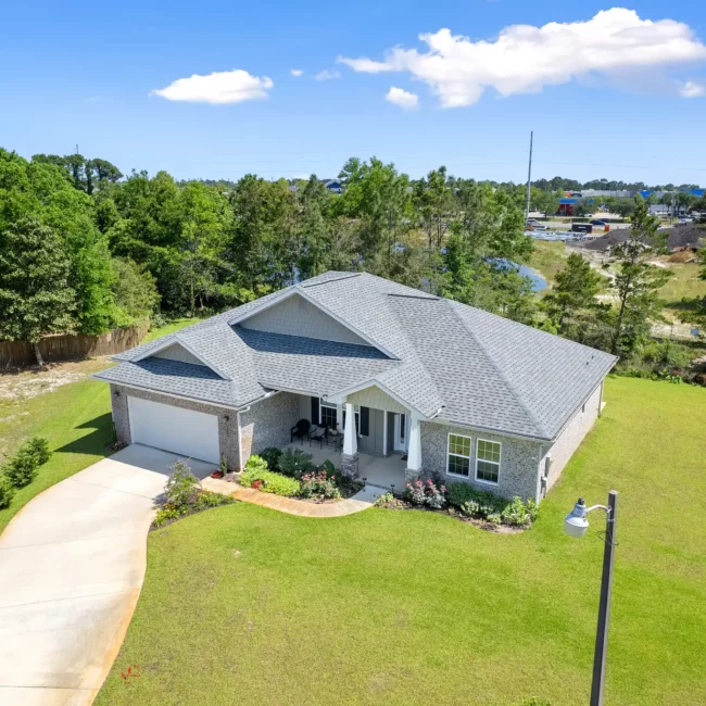 residential aerial drone photography