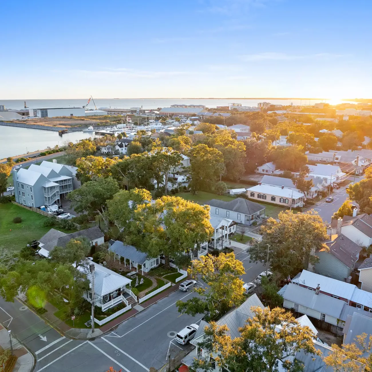 residential aerial drone photography