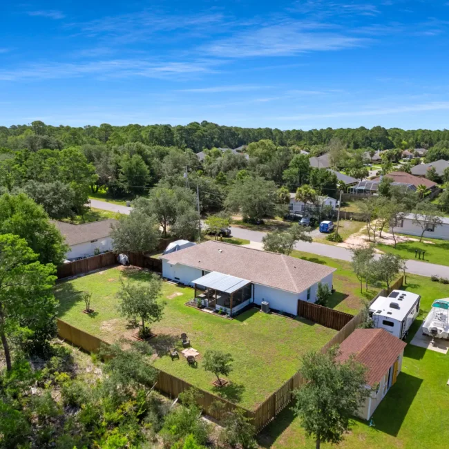 residential aerial drone photography