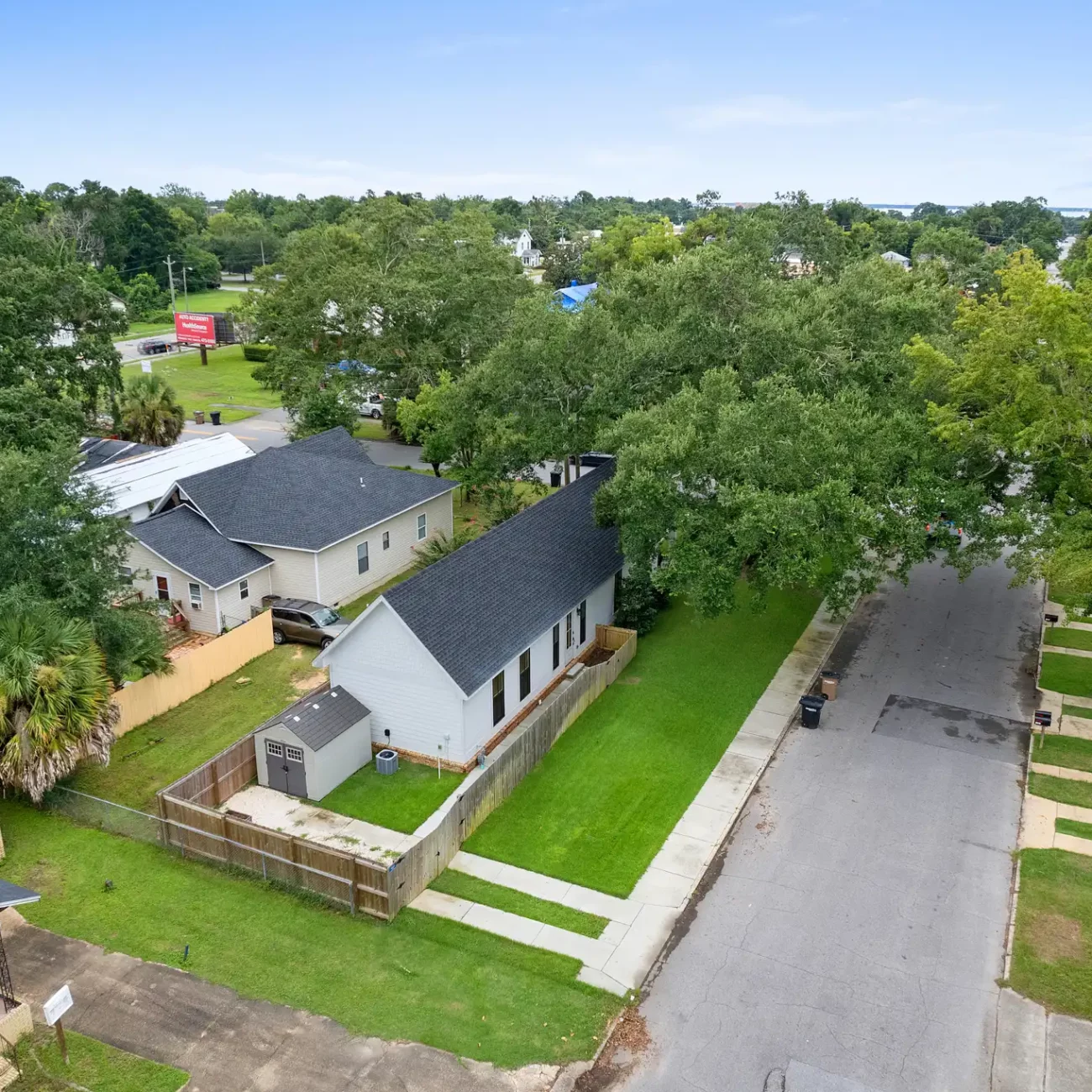 residential aerial drone photography