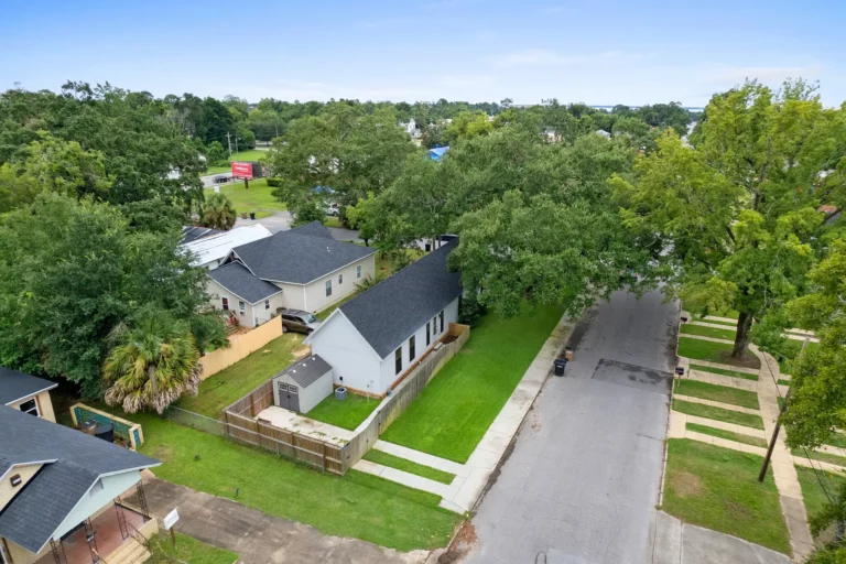 residential aerial drone photography